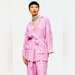 Sold out Innovation Circular Design Story H&M Pink Jacquard Set! 2 Piece Set!